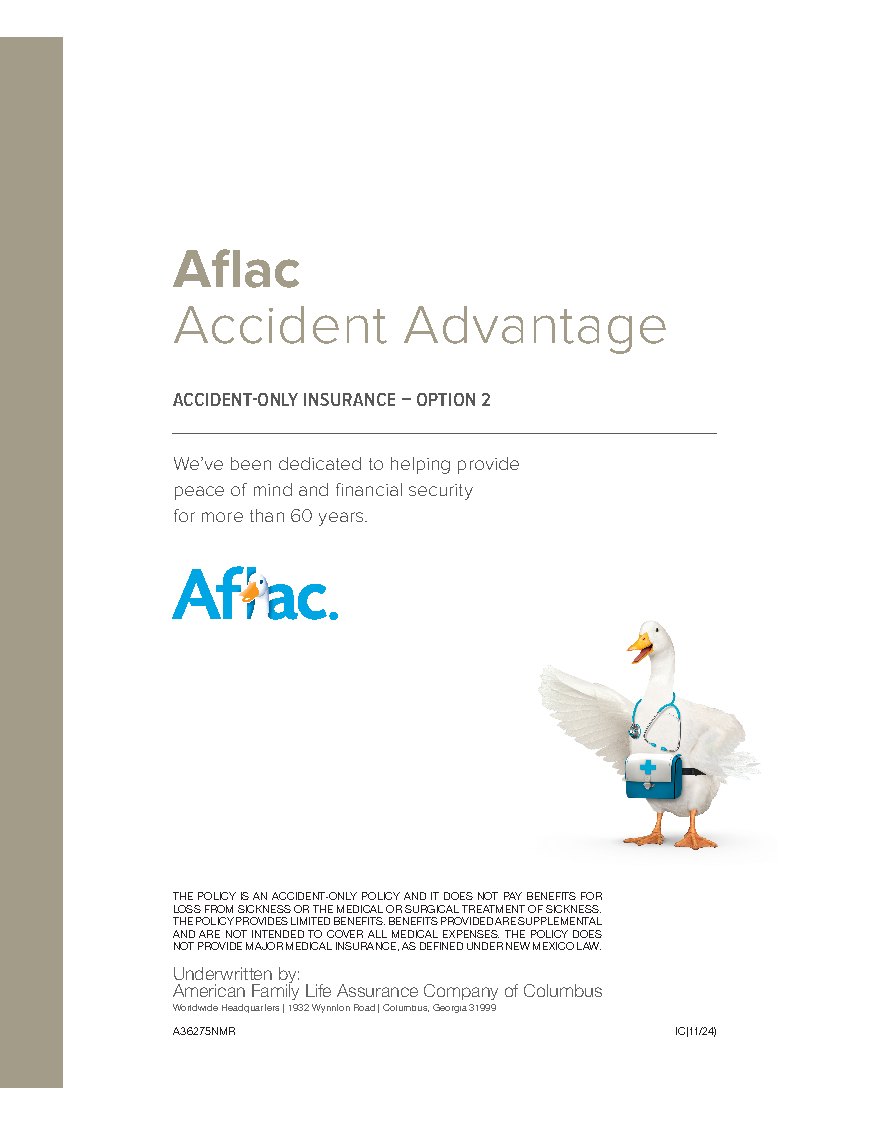 First page of Accident Insurance