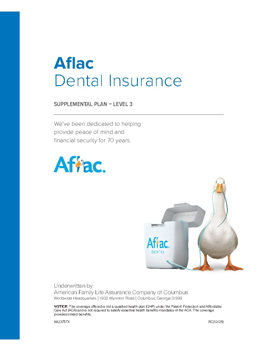 First page of Dental Insurance