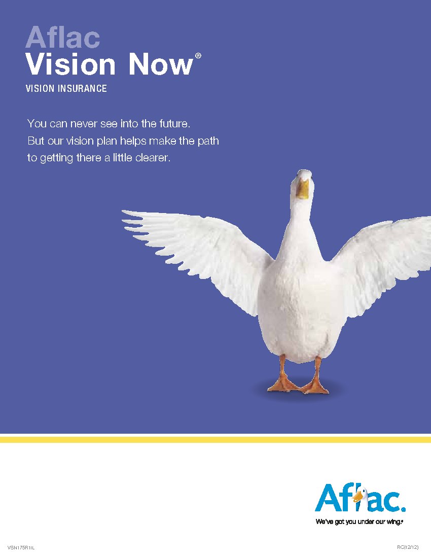 First page of Vision Insurance
