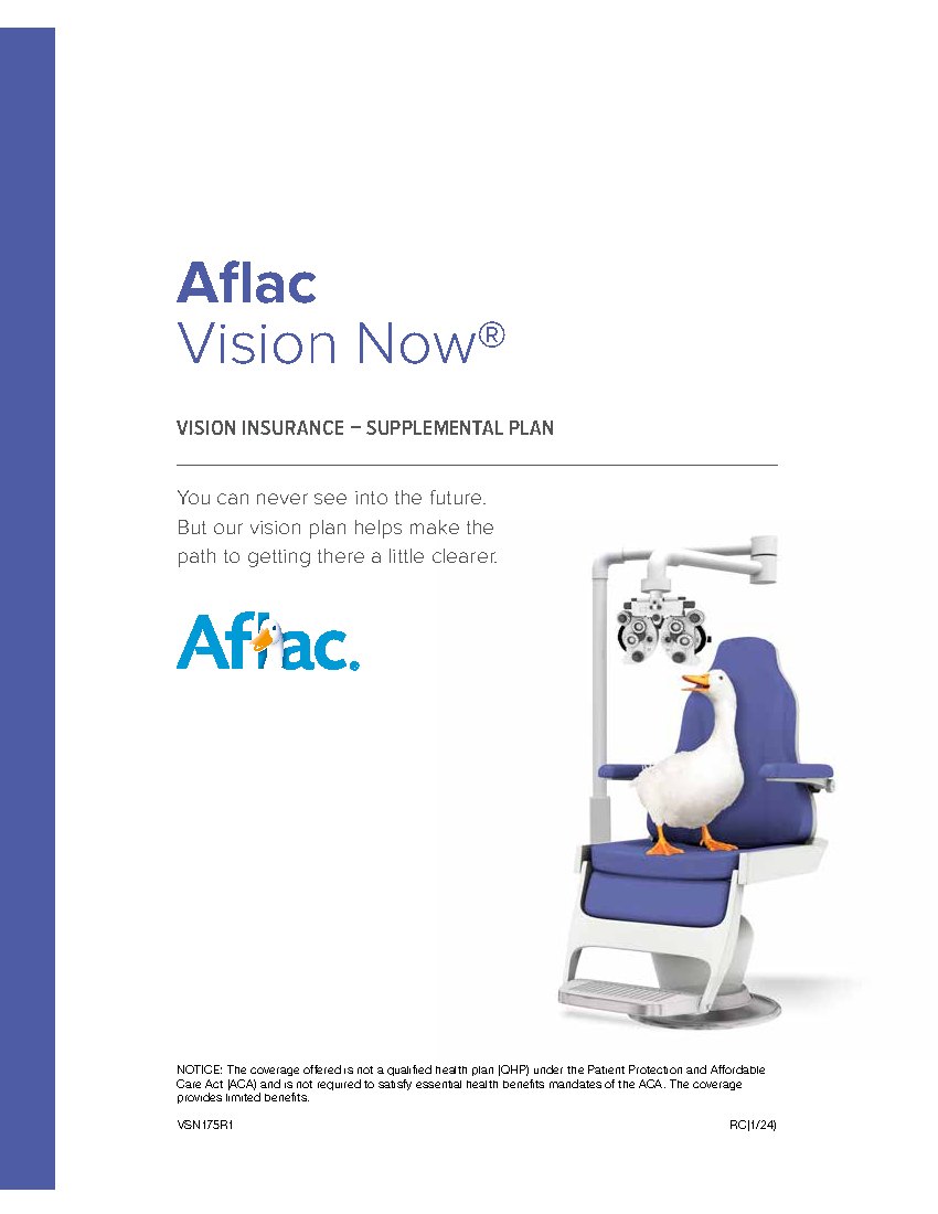 First page of Vision Insurance